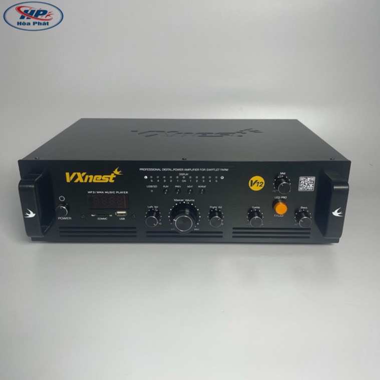Hình ảnh Amply V12 công suất tải 1200 loa ru : thiết bị nhà yến uy tín TP HCM của công ty Yến Hoà Phát