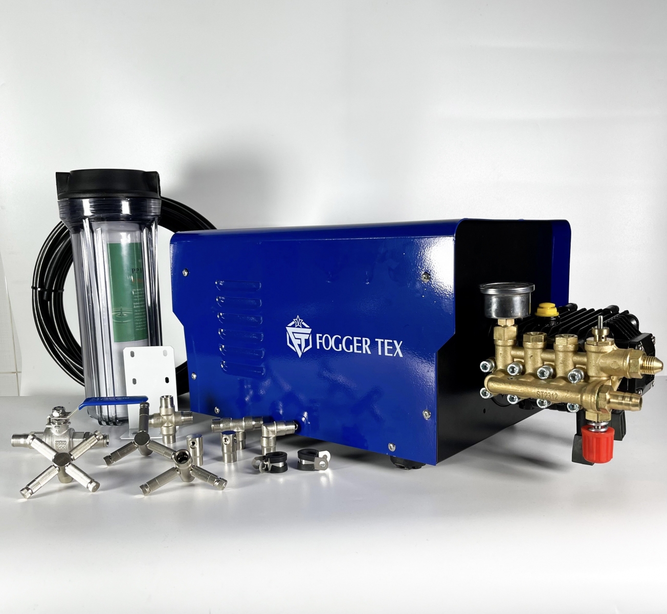 Hình ảnh trọn bộ máy phun sương cao áp công suất từ 20 đến 150 đầu phun