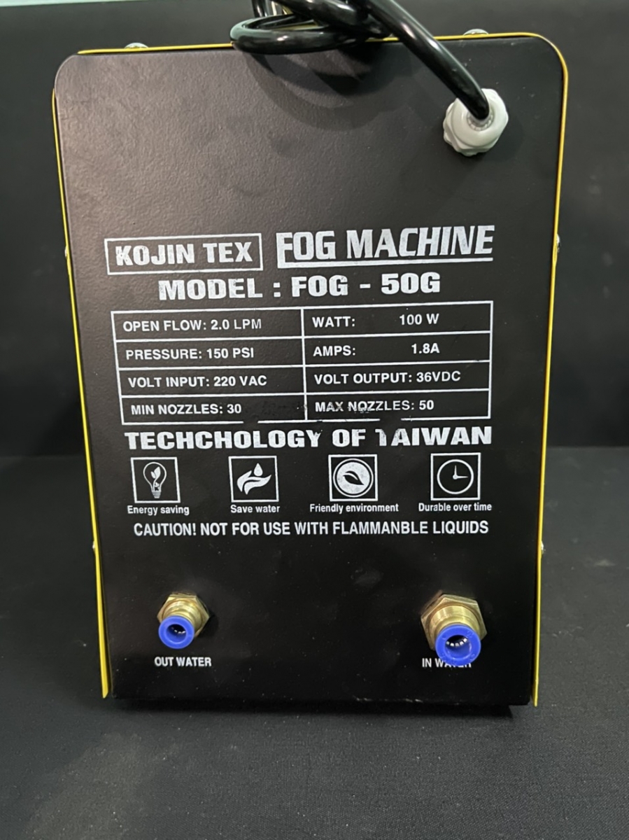 Cấu tạo và chức năng của Trọn bộ máy phun sương Kojin Tex 50 đầu phun 
