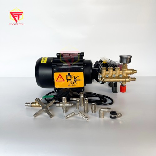 Hình ảnh trọn bộ máy phun sương cao áp 25 đến 90 đầu phun 
