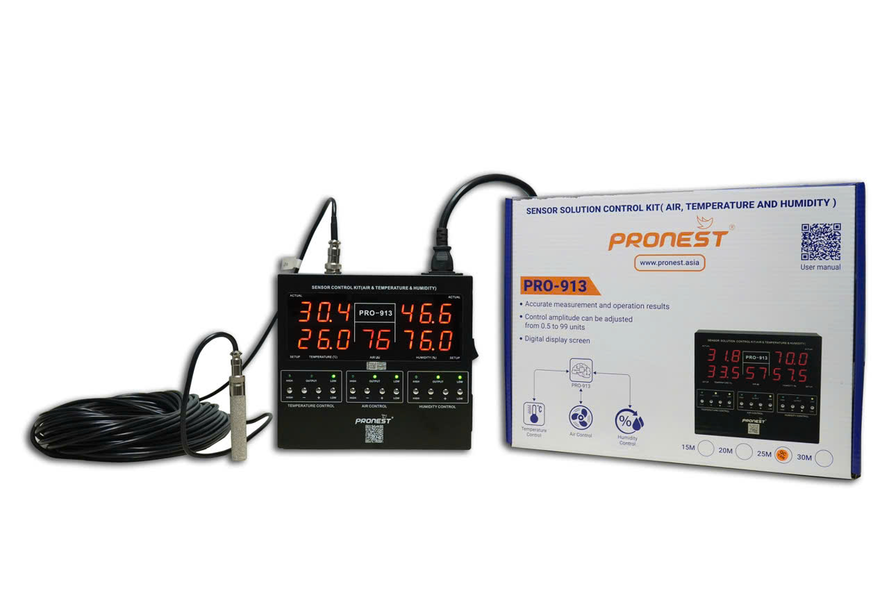 Ưu điểm nổi bật của Bộ cảm biến nhiệt độ- Độ ẩm Pro-913 