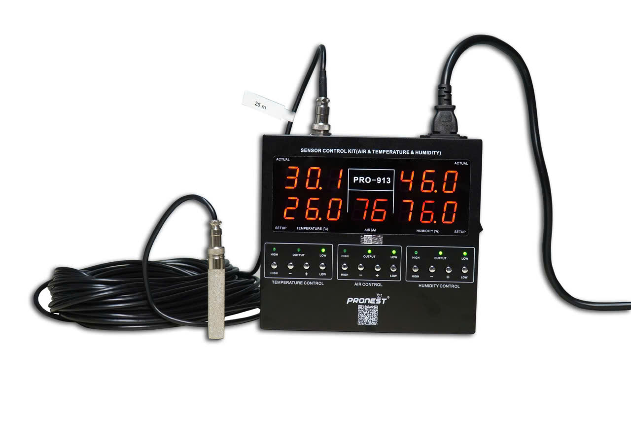 Hình ảnh về sản phẩm Bộ cảm biến nhiệt độ- Độ ẩm Pro-913