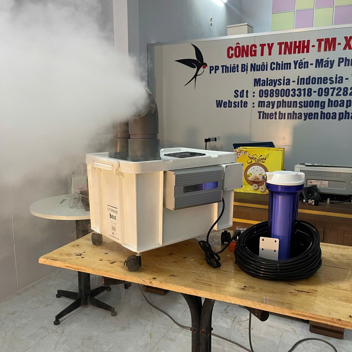 Ưu điểm vượt trội của máy tạo ẩm nhà yến hạt sương mịn