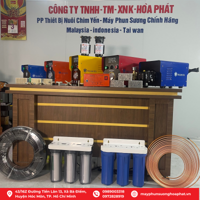 Trọn Bộ Máy Phun Sương Fog Ger Tex 15 Đầu Phun