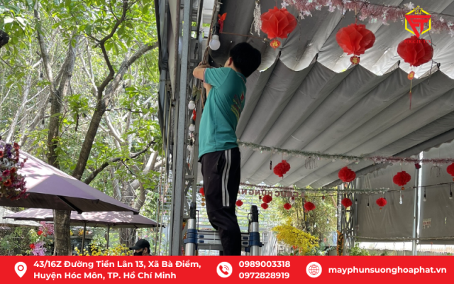 Trọn Bộ Máy Phun Sương Fog Ger Tex 10 Đầu Phun