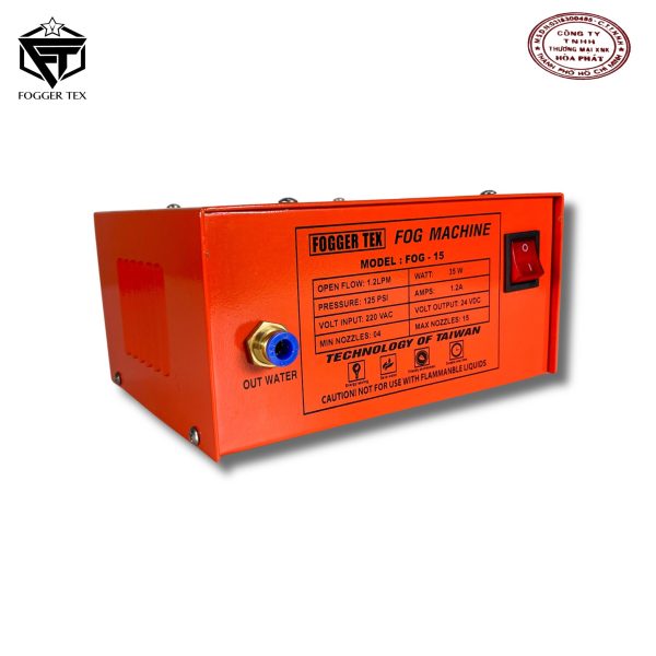 Trọn Bộ Máy Phun Sương Fog Ger Tex 15 Đầu Phun