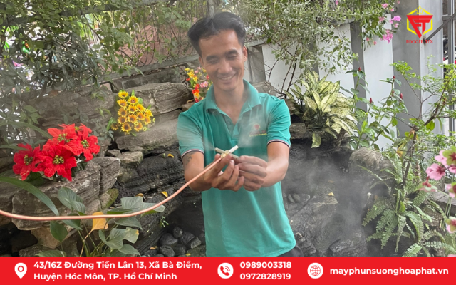 Trọn Bộ Máy Phun Sương Fog Ger Tex 15 Đầu Phun