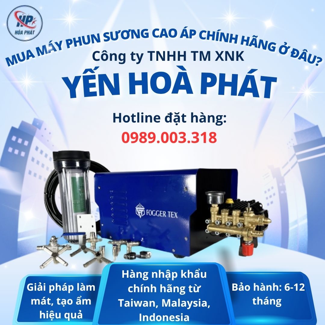 Mua máy phun sương cao áp chính hãng ở đâu?