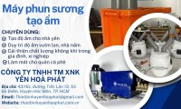Địa chỉ cung cấp- lắp đặt máy phun sương tạo ẩm nhà yến