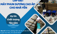 Lắp đặt máy phun sương cao áp cho nhà yến