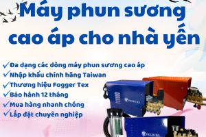 Máy phun sương cao áp nhà yến
