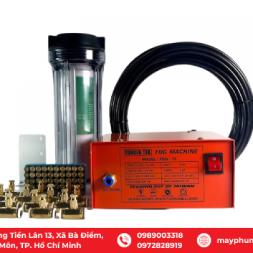 Trọn Bộ Máy Phun Sương Fog Ger Tex 15 Đầu Phun