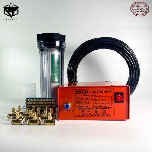 Trọn Bộ Máy Phun Sương Fogger Tex 5 Đầu Phun