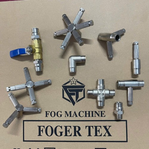 Linh kiện phun sương cao áp tê, co, nối 9.52mm