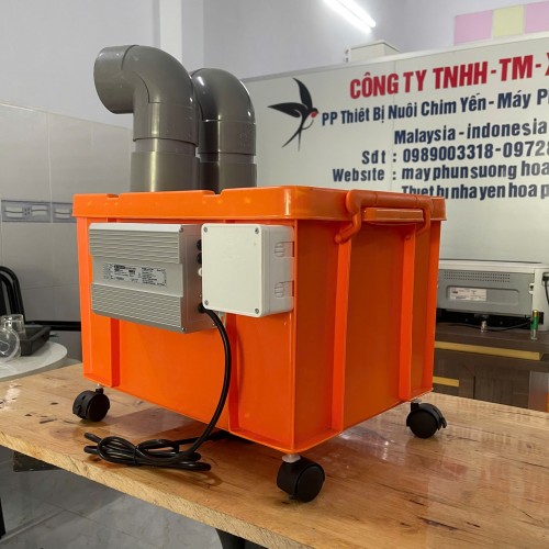 Máy tạo ẩm 2 vĩ 10 mắt, tạo ẩm nhà yến, nhà nấm, xưởng dệt, tiểu cảnh