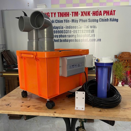 Máy tạo ẩm 2 vĩ 10 mắt, tạo ẩm nhà yến, nhà nấm, xưởng dệt, tiểu cảnh
