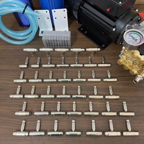 Trọn bộ máy phun sương cao áp 30 đầu phun tạo ẩm nhà yến