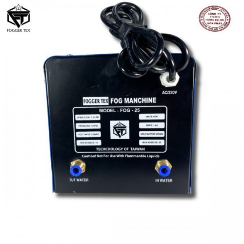 Trọn Bộ Máy Phun Sương Fog Ger Tex 25 Đầu Phun